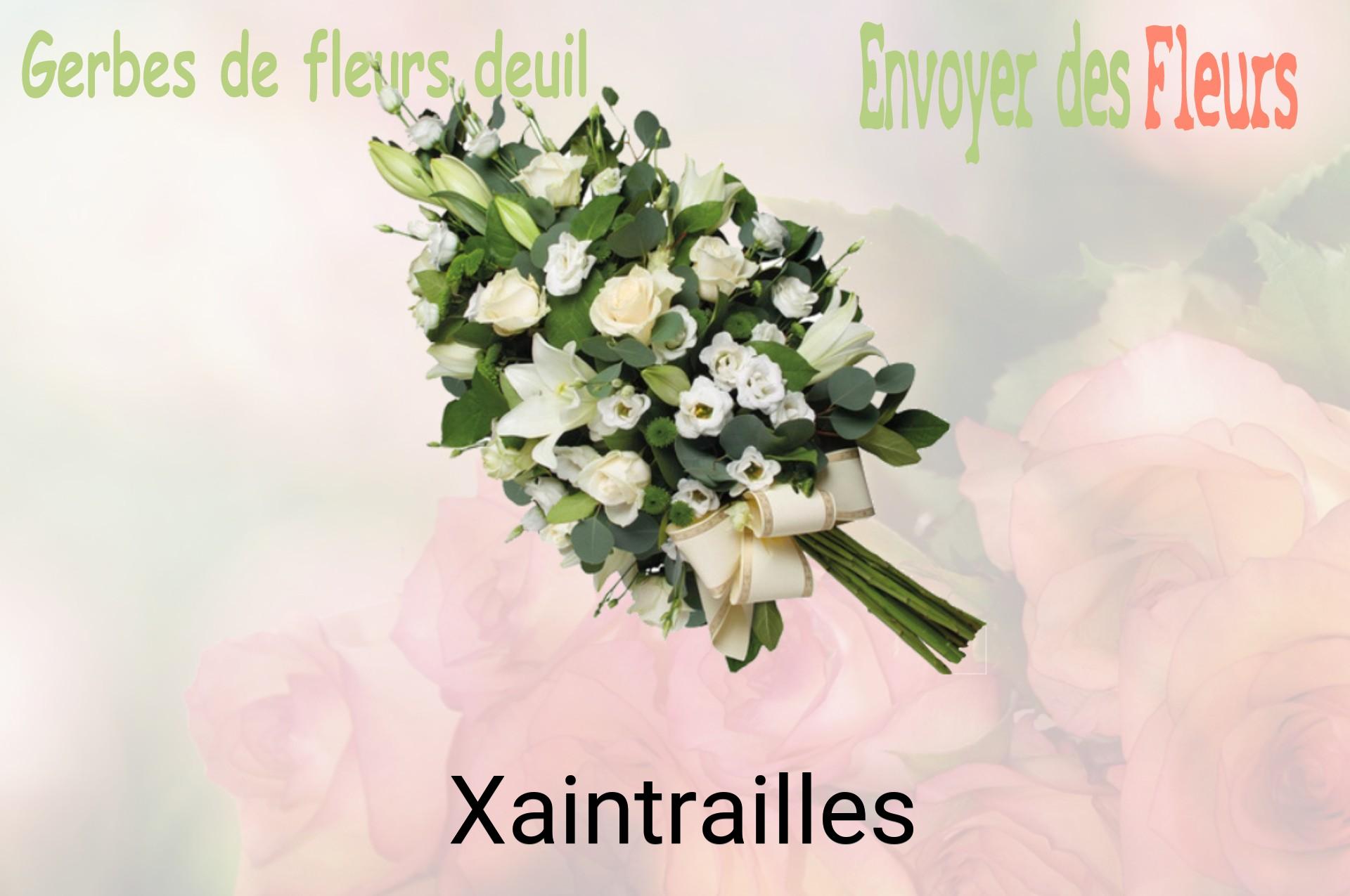 Gerbe de fleurs de deuil livrée à Xaintrailles